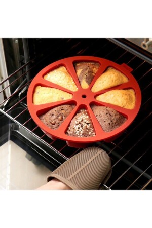 MNZ-Silicone Sliced Cake Mold 8 قطع BT-097 - MYEBI