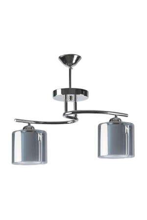 MNZ-Silver 2-piece Chandelier UÇ386ARR - Uçar