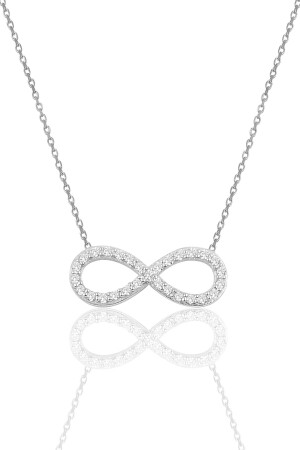 MNZ-Silver Infinity Necklace Sgtl10048تدوير SGTL10048تدوير - Söğütlü Silver