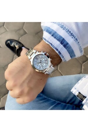 ساعة اليد المتناسقة للرجال من نوع MNZ-Silver İstliv02021 - İSTLİV