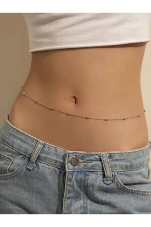 سلسلة الخصر للمرأة من نوع MNZ-Silver Plated Anti-Tarnish Bulk - Pinky Lady