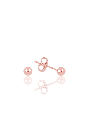 (MNZ-Silver Rose) 3 مم (Silver Ball Earring) - Söğütlü Silver