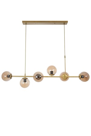 التصميم الحديث من MNZ-Simao ملون قديم عسل زجاج غرفة المعيشة - طاولة الطعام - المطبخ 6 قطع شمعة SMO48 - Fer Avize