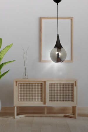 MNZ-Sina عصرية أسود قطرة تدخين الزجاج واحد ريترو الشنارة - غرفة النوم - غرفة المعيشة - المطبخ - القاعة 987465132,0 - TEKFA