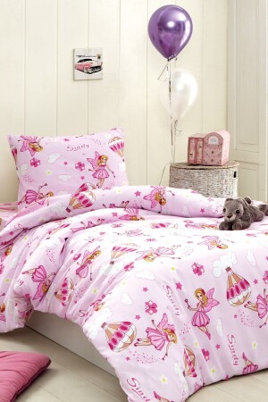 MNZ-Sindy Cotton Ranforce غطاء القماش للأطفال مجموعة واحدة SİNDYMHC - SENLİFE