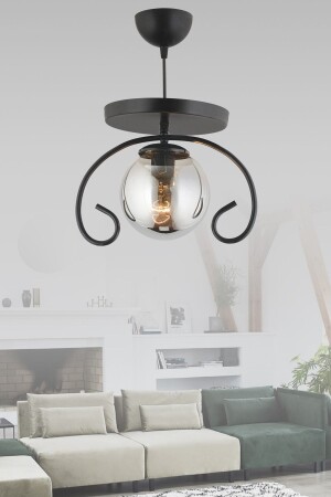 MNZ-Single Black Butterfly مدخن كرة الأرض الزجاجية الحديثة الشمعة AK00051 - Kraliçe