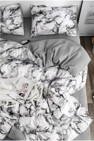 MNZ-Single Double Sided Duvet Cover Set مع ورق ملموسة AWCT-0172 - Always