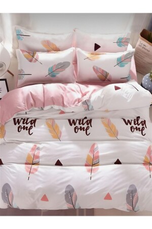 MNZ-Single Double Sided Duvet Cover Set مع ورقة مرنة AWCT-0351 - Always