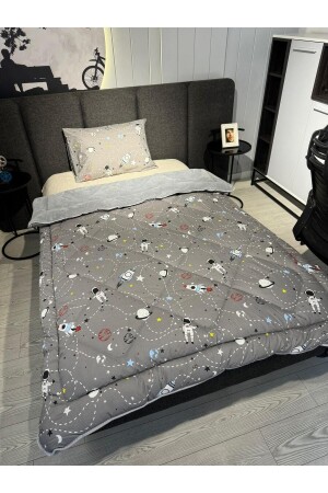 MNZ-Single Double Sided Welsoft Quilt Space مدخن - Violacasa