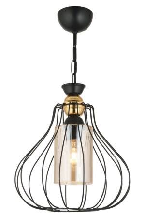 MNZ-Single Large Planet Black عصرية تراجعية المواجهة للأسفل شمعة 5090 - KARDELEN AYDINLATMA AVİZE