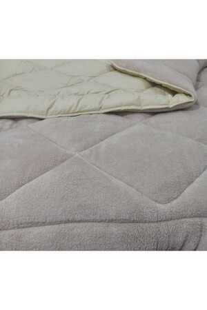MNZ-Single Luxury Brown Welsoft Quilt مزدوجة الجانب 155x215 - Adelya