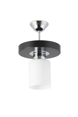 MNZ-Single Model Modern Sports Round Tray Black Chandelier (موديل رياضي حديث واحد) - Lambadar
