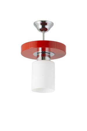 MNZ-Single Model Modern Sports Round Tray Red Chandelier LMBDR35011 - Lambadar