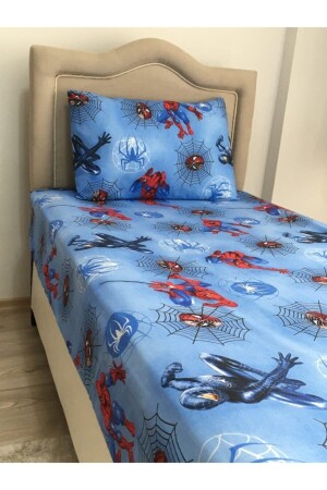MNZ-Single Ranforce Elastic (fabric) Sheet Set Spiderman 100MRT - Mert