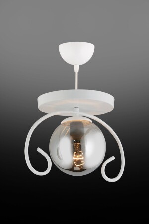 MNZ-Single White Butterfly مدخن كرة الأرض الزجاجية الحديثة الشمعة AK00051 - Kraliçe