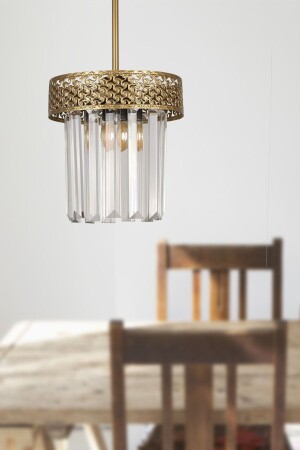 MNZ-Sitrus Single Antique Lux Crystal Stone Candlelier BEG1032BEG01 - Begüsa