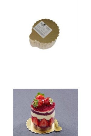 MNZ-Slice Round Cake Coaster مخفيفة سميكة 100 قطعة ذهب 11 سم TYC00134188062 - Hayal Aksesuar