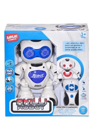 (MNZ-Smart Turkish Speaking Lighted Musical Remote Robot) أزرق 8698555781651 - Birlik
