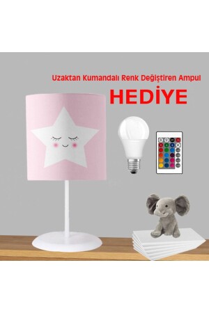 MNZ-Smiling Star Baby and Children's Room نور الليل الطاولة الإضاءة العليا Bebaks7021 - Bebaks