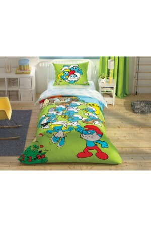 مجموعة غطاء القماش المعتمدة على رخصة من MNZ-Smurfs ŞRN4521908245 - Taç