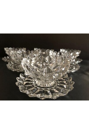 MNZ-Snack Bowl Glass Bowl Premium Cityglass Dolce Model Snack Bowl 12 قطعة dolce لـ 6 أشخاص - DİBA AVM