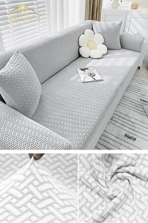 غطاء مقعد مقعد MNZ-Sofa غطاء مقعد lycra عالية الجودة لأريكة 3 مقاعد - Uzhanem