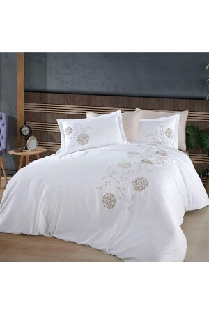 MNZ-Sofia غطاء مزدوج القطن ساتن غطاء غطاء مجموعة DASOFIAN01108 - Dantela
