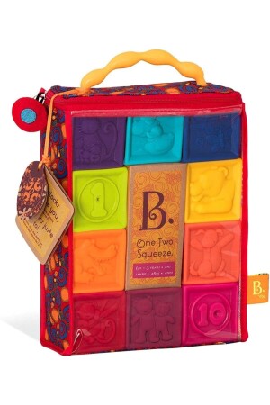 MNZ-Soft Cubes واحد اثنان ضغط BATTAT BX1002Z - B.Toys