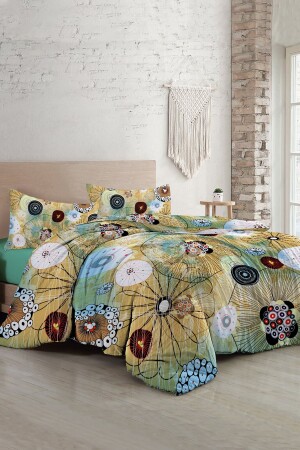 MNZ-Soft Energy فاخرة مزدوجة القطن ساتيين غطاء غطاء مجموعة monohome3621 - Monohome