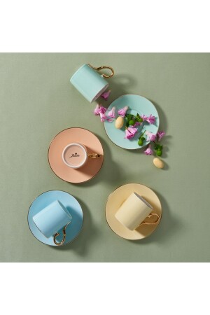 MNZ-Soft Mix 4 قطع كوب قهوة مجموعة 500 01. 01. 8361 - Jumbo