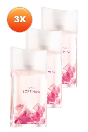 MNZ-Soft Musk Women's Perfume Edt 50 مليلتر مجموعة من 3 - Avon