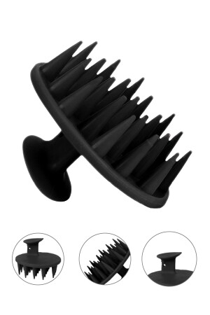 MNZ-Soft Silicone Tip Scalp Massage Comb Tool غسل الشعر ومسح الحشيش - Ata Home