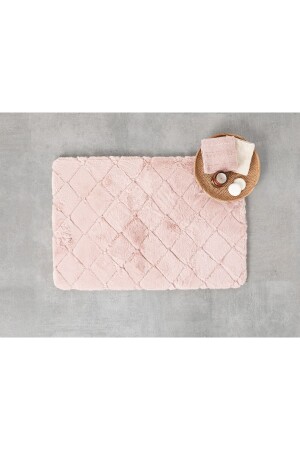 MNZ-Soft Touch Rabbit Plush Bath Mat 50x80 سم مسحوق 10035545-3 - English Home