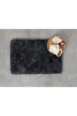 MNZ-Soft Touch Rabbit Plush Bath Mat 60x90 سم انتراكيت - English Home