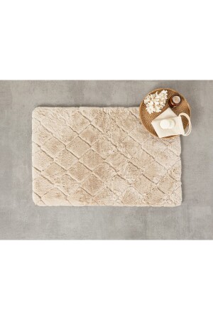 MNZ-Soft Touch Rabbit Plush Bath Mat 60x90 سم بيج TYC00593490701 - English Home