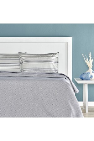 MNZ-Soho مزدوجة وضعت بهدوء الأزرق بدون مرنة 200 سم × 230 سم 1000046011 - Taç