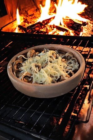 MNZ-Soil Mushroom Casserole 22x3 سم AD5038 - AdenArt