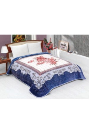 MNZ-Solana فاخرة بنك الملك الحجم غطاء 990 أزرق 220x240 &هم غطاء & غطاء السرير - Selin