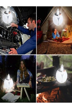MNZ-Solar Powered 5 Wings Garden Tent Camping غازبو إضاءة LED TOR56454645JK - Tor Store