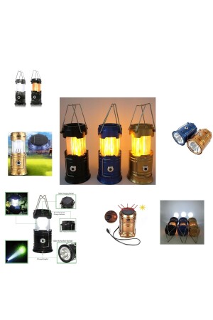 MNZ-Solar Rechargeable Multifunctional Camping Lamp Searchlight Powerbank 81398 - RELATOS