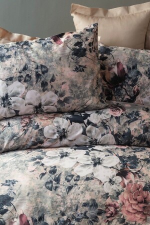 MNZ-Solinda 60% ليوسل 40% القطن الرقمي ساتين غطاء غطاء مجموعة عائلية مجموعة ISS-MAM-621759 - İssimo Home