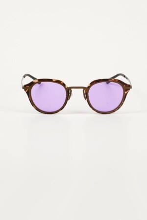 نظارات شمسية من نوع MNZ-Sonic Oval - Leopard Frame Purple Glass 09L001 - Kapin