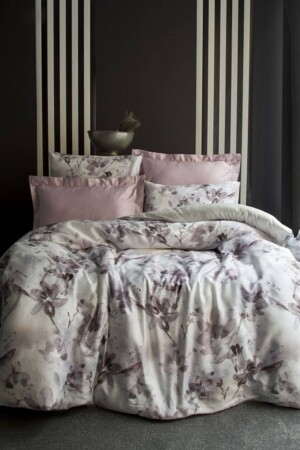 MNZ-Sophia Gray Satin Duvet Cover Set مضاعفة إيسيمو-3D-Sophia - İssimo Home