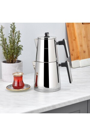 (MNZ-Space Powersteel Pro 316 Steel Teapot Set) أكبر مجموعة من 153. 03. 07. 8767 - Karaca
