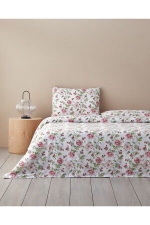 MNZ-Sparkling Flowers King Size غطاء غطاء غطاء خضراء - English Home