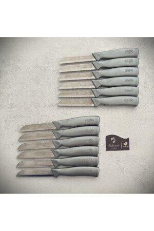 MNZ-Sparkling Fruit and Vegetable Knife 12 Pack GRAY - Solingen