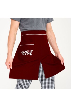 فرنسية من نوع MNZ-Special Slit Half Apron للشافين TTYO0667 - Tasarım Trend