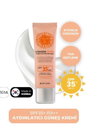 MNZ-SPF 35+ PA ++ 3W عيادة مشرق الشمس تُنبه فوق الكريم توفر نظرة حية ومشرقة 8809445611985 - 3W CLINIC