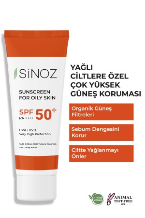 MNZ-SPF 50 سيبوم توازن الإضاءة الحماية العالية كريم أشعة الشمس الموجب 50 مل للاستعمال جلد زيت - Sinoz