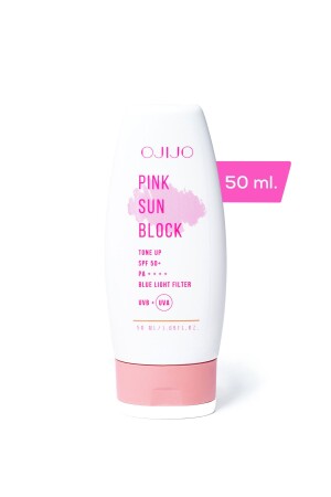 MNZ-Spf 50 Pink Sun Block Tone Equalizer Pink Face Sun Cream و Pa 50 مل OJ209 - OJIJO